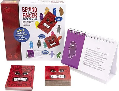Behind the Anger Therapy Kit - Anger Management Therapy Games for Kids and Teens